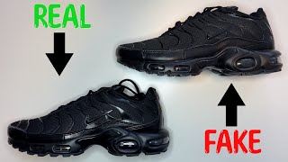 REAL VS FAKE NIKE AIR MAX PLUS  TUNED 1  TN SNEAKERS COMPARISON [upl. by Davita]