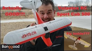 Volantex RC  Sport Cub 500  Unbox Setup Indoor amp Outdoor Flights [upl. by Dunlavy]