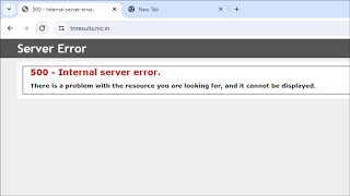 500  Internal Server Error [upl. by Germaine]