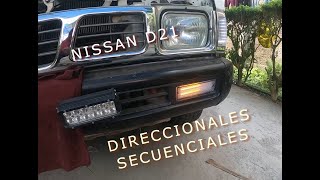 Nuevas DIRECCIONALES SECUENCIALES  Nissan D21  JC Urbina [upl. by Marta]