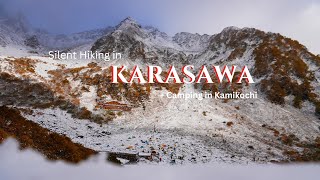 Silent Hiking in Karasawa  Camping in Kamikochi Autumn Hike 🍂 [upl. by Consolata499]