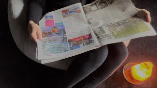 ASMR Newspaper Page Turning [upl. by Bertrand]