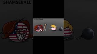 US elections 2024 countryballs Trump vs kamala countryballs animation usa trending viralshorts [upl. by Neyuh]