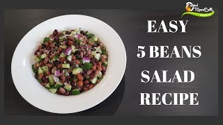 HOW TO MAKE AN EASY 5 BEAN SALAD RECIPE [upl. by Eaton]