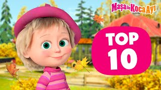 Maşa İle Koca Ayı  🍁 En İyi 10 Sonbahar bölümü 🔝🍂  Masha and the Bear Turkey [upl. by Ynnod]