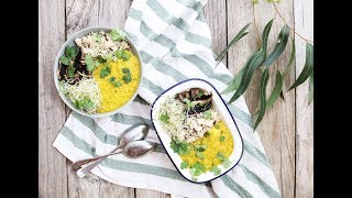 SUPER EASY DAHL BOWL  PLANT BASED  VEGAN  SIMPLE [upl. by Corvin848]