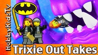 Trixie Escapes Pizza Planet Batman Out Takes Imaginext LEGO Play Doh [upl. by Greenman]