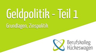 Geldpolitik Teil 1  geldpolitische Instrumente der EZB einfach erklärt Zinspolitik VWL [upl. by Nollat678]