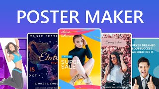 Poster maker app with Video animation  Splendid poster maker [upl. by Eyllib]