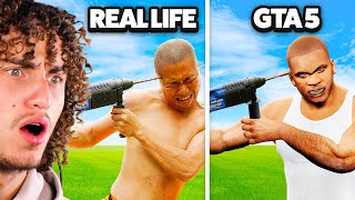 MOST EXTREME GTA 5 vs REAL LIFE CHALLENGE [upl. by Teague518]