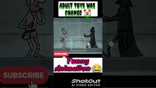 She doesnt hasitate 🗿  Adult Toy Changed Funny animation 😂  subscribe funny animation shorts [upl. by Nicolau]