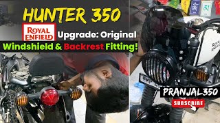 Hunter 350 Ka Comfort Upgrade Windshield Aur Backrest Installation Price Reveal [upl. by Owen836]