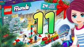 Opening door 11 of LEGO Friends Advent Calendar 2023 [upl. by Ocirderf440]