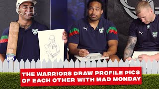 The Warriors draw quotProfile Picsquot of each other with Mad Monday  Marata Niukore [upl. by Flynn5]