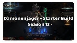 Diablo 3 Dämonenjäger Starter Build Season 12 Natalyas Set [upl. by Tatianas]