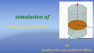 Design of monopole antenna using HFSS software Simulation of monopole antenna [upl. by Zadoc]