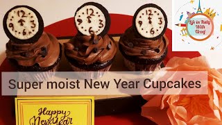 The VERY BEST and Moist Chocolate Cupcakes  New Year Cupcakes  No fail Chocolate Cupcakes [upl. by Anahsahs305]