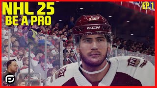 NHL 25 Be A Pro  START OF A LEGEND Ep1 [upl. by Hollington194]