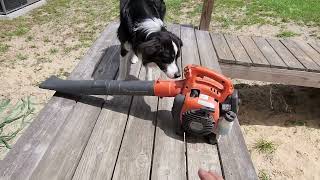 Husqvarna 125BVx Gas Leaf Blower Handheld Leaf Blower Vacuum Kit Makes my yard work too easy [upl. by Mert]