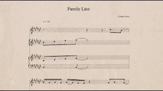 Conan Gray  Family Line Official Lyric Video [upl. by Eillime]