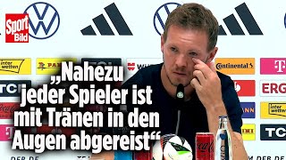 EM 2024 Bundestrainer Julian Nagelsmann kämpft noch immer mit den Tränen [upl. by Leipzig]