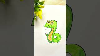 easy kids drawing 🐍 shortvideo funny comedy fun drawing easy kids artyoutubeshortsyt new [upl. by Amandi]