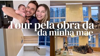 VLOG TOUR PELA OBRA DO APARTAMENTO DA MINHA MÃE [upl. by Meletius591]