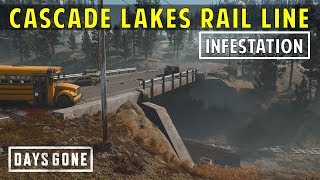 Cascade Lakes Rail Line Infestation Highway 97  All Nests Location  Days Gone [upl. by Devland927]