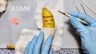 ASMR Banana Brain Surgery  Realistic Relaxing Satisfying [upl. by Abroms283]