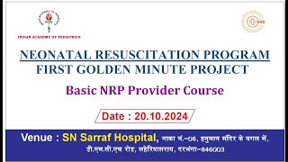 NEONATAL RESUSCITATION PROGRAM FIRST GOLDEN MINUTE PROJECT Basic NRP Course snsarrafhospital [upl. by Ethelyn]