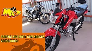 ACESSÓRIOS PARA SUA MOTO TITAN 160 [upl. by Linus102]