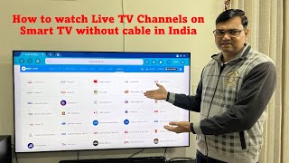 How to watch LIVE TV on SMART TV without cable in India  How to watch LIVE TV on Smart TV [upl. by Yekciv]