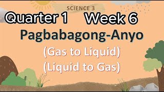 Science 3 Quarter 1 Week 6 Solid to liquid  liquid to Gas science [upl. by Halima721]