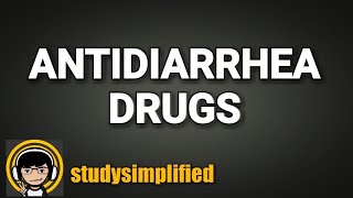 Antidiarrheal Drugs [upl. by Mosera166]