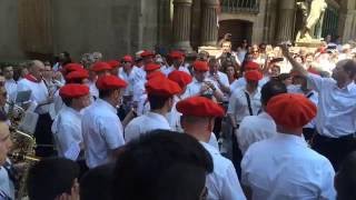 50 años tocando la Gaita Navarra en San Fermín Javier Lacunza [upl. by Enirual]