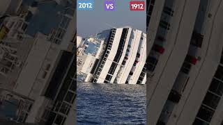 COSTA CONCORDIA VS TITANIC 2012 VS 1912 [upl. by Hillie907]