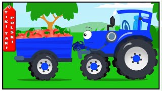 Story of a farmer and work on a farm  Fairytale tractors for children and Food Delivery for Cows [upl. by Inami]