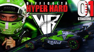 F1 Manager 2024 Carriera Scuderia Hyper Hard Il Debutto della Wayne Racing 01 [upl. by Enyawad49]