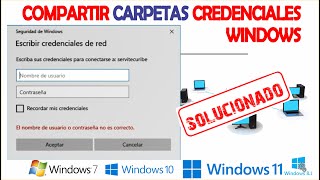 SOLUCIONADO CREDENCIALES DE WINDOWS  NO TE PUEDES CONECTAR EN RED WINDOWS 11  10 [upl. by Yriek]