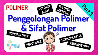 Polimer • Part 3 Penggolongan Polimer dan Sifat Polimer [upl. by Rheims]