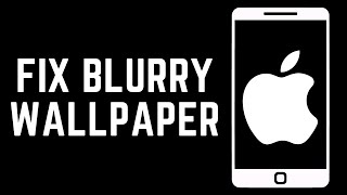 How To Unblur Lock Screen iOS 17  How to Fix Blurry Wallpaper on iPhone [upl. by Tullusus912]