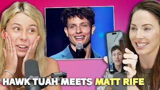 quotWhy Am I BLUSHINGquot Haliey Welch Meets Her Celeb Crush Matt Rife [upl. by Eda]