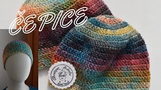 Čepice 1 jednoduchá dámská i pánská háčkovaná unisex crochet tutorial diy [upl. by Leelah424]