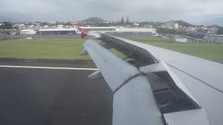 Edelweiss Air A320 HBIJU  Landing RWY12 in Ponta Delgada PDLLPPD [upl. by Harry724]