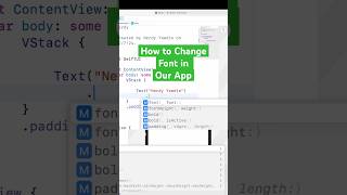 SwiftUI  Change Font swiftui swiftuitutorial [upl. by Rramo493]
