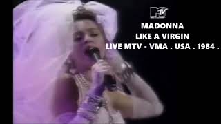 Madonna  Like a Virgin  Live MTV VMA USA  1984 [upl. by Nomzzaj]