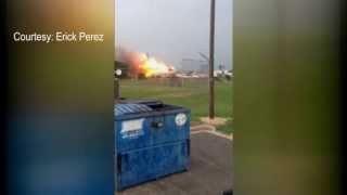 Amateur Video The Massive Texas Plant Explosion [upl. by Gnohc]