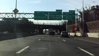 Cross Bronx Expressway Interstate 95 Exits 1 to 8 northeastbound [upl. by Amadus]