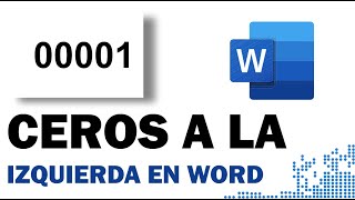 Cómo insertar ceros a la izquierda en la numeración de páginas de word [upl. by Aihcela665]