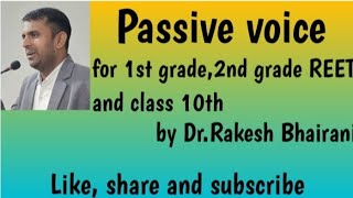 quotClass no 06quot Passive voice for RPSC Competition exam Learn Passive voice with easy steps [upl. by Ng]